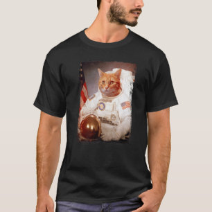 Cat Astronaut Moon Space Mission Animal Astronaut T-Shirt
