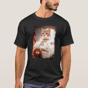 Cat Astronaut Moon Space Mission Animal Astronaut T-Shirt