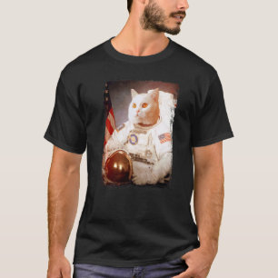 Cat Astronaut Moon Space Mission Animal Astronaut T-Shirt