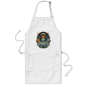 Cat-astronaut on Asteroids Long Apron