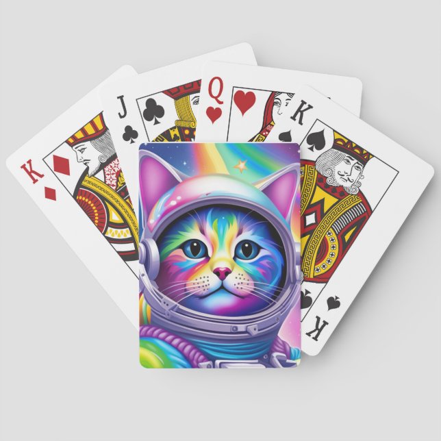Cat Astronaut - Playing Cards (Back)