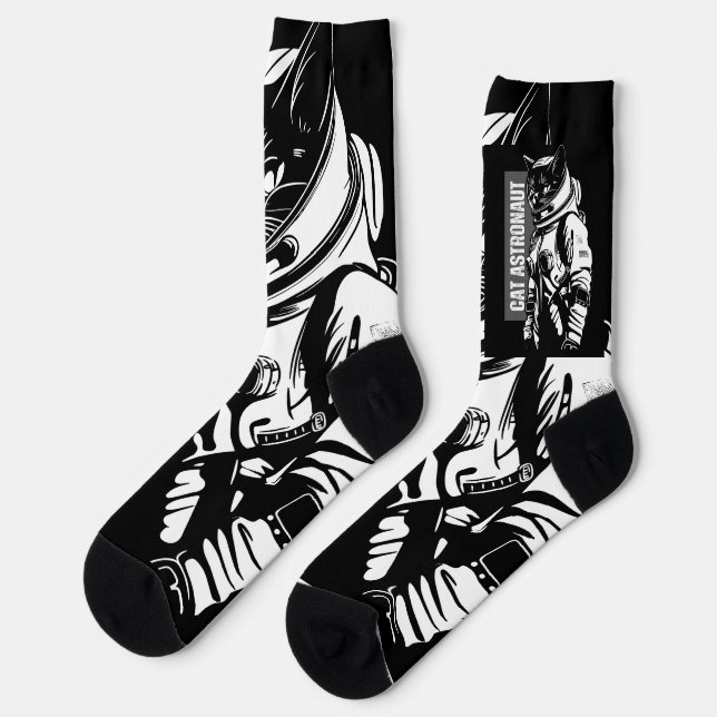 Cat Astronaut  Socks (Left)