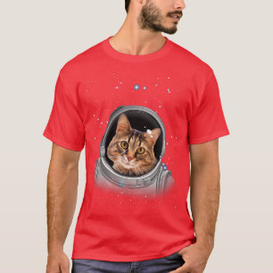 Cat Astronaut Space Astronomy Kids Astronaut Cat T-Shirt