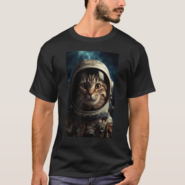 Cat astronaut Space Pet 1 T-Shirt (Front)