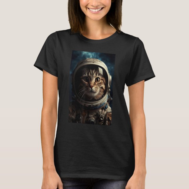 Cat astronaut Space Pet 1 T-Shirt (Front)
