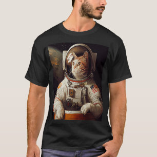 Cat Astronaut Space T-Shirt