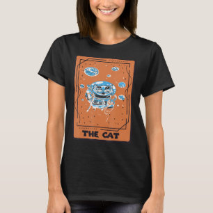 Cat Astronaut Tarot Card Mystical Cards  Occult T-Shirt