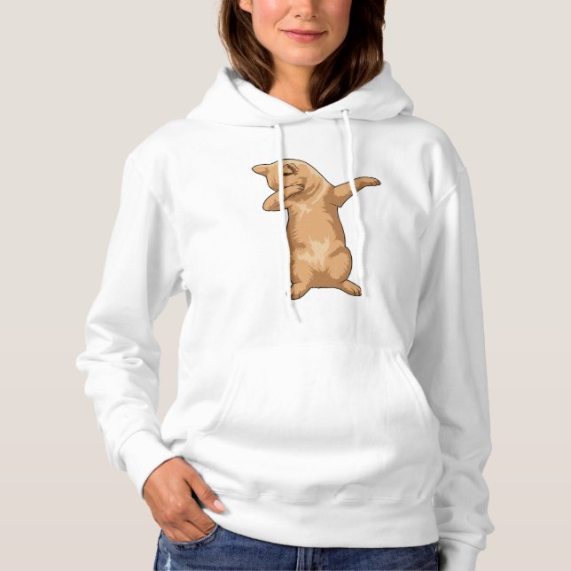 Cat at Hip Hop Dance Dab Hoodie (Front)