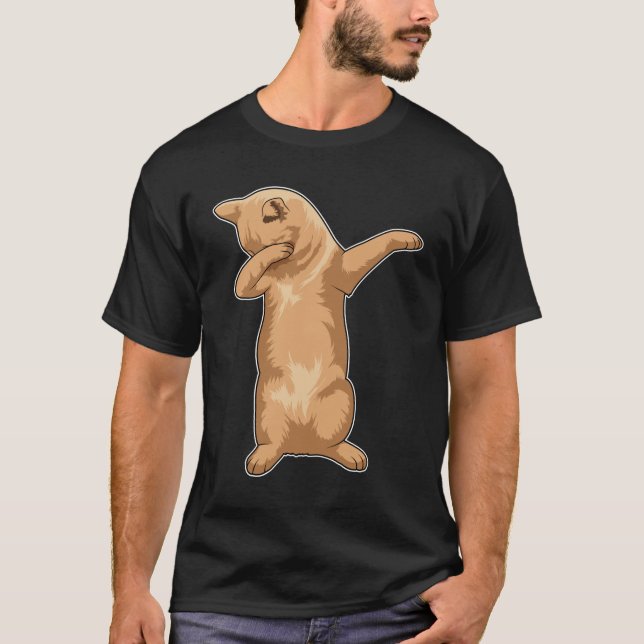 Cat at Hip Hop Dance Dab T-Shirt (Front)