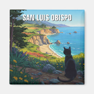 Cat at San Luis Obispo California Central Coast Magnet