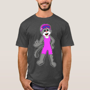 Cat at Swimming with Swimsuit T-Shirt