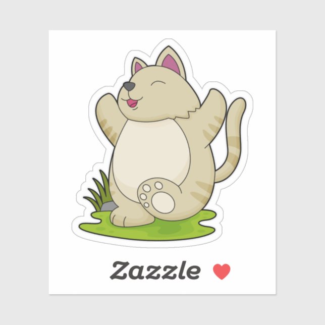 Cat at Yoga (Sheet)