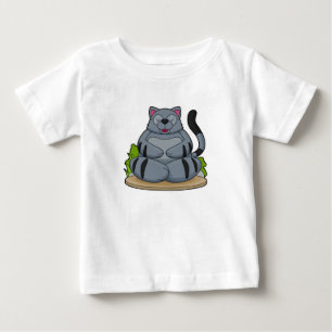 Cat at Yoga Fitness Baby T-Shirt