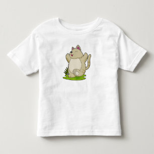 Cat at Yoga Toddler T-shirt