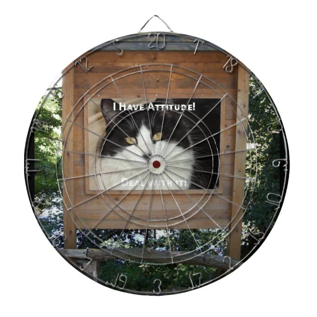 Cat Attitude Dartboard (Front)