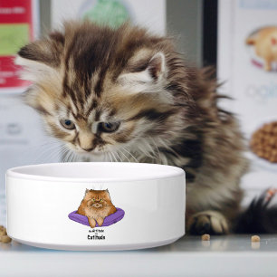 Cat Attitude Funny Bowl
