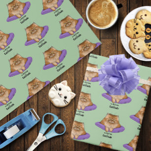 Cat Attitude Funny Wrapping Paper