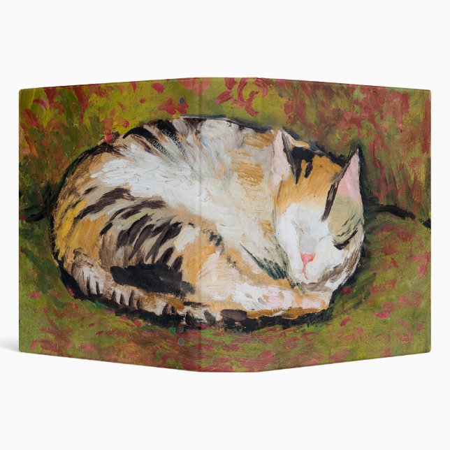 Cat, August Macke 3 Ring Binder (Background)