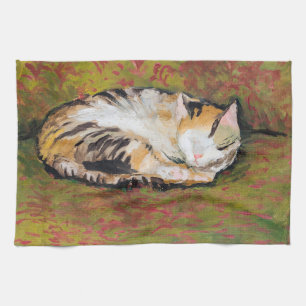 Cat, August Macke Kitchen Towel