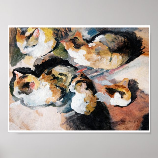 Cat, August Macke Poster (Front)