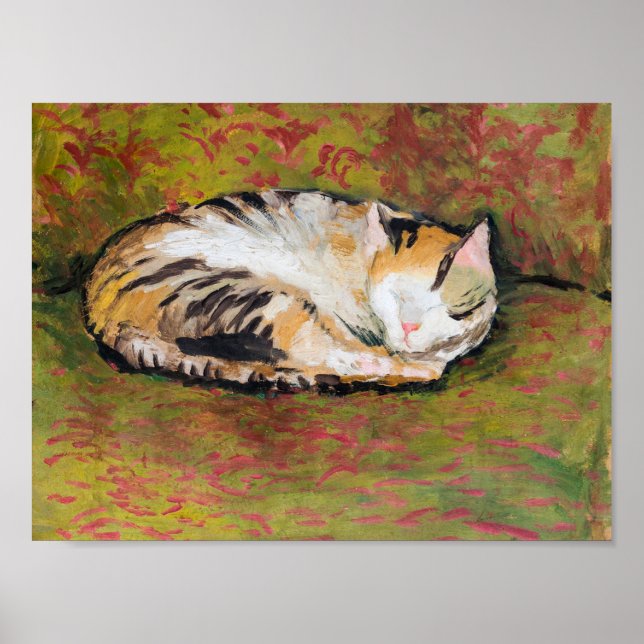 Cat, August Macke Poster (Devant)