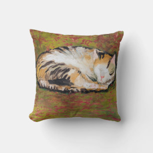 Cat, August Macke Throw Pillow