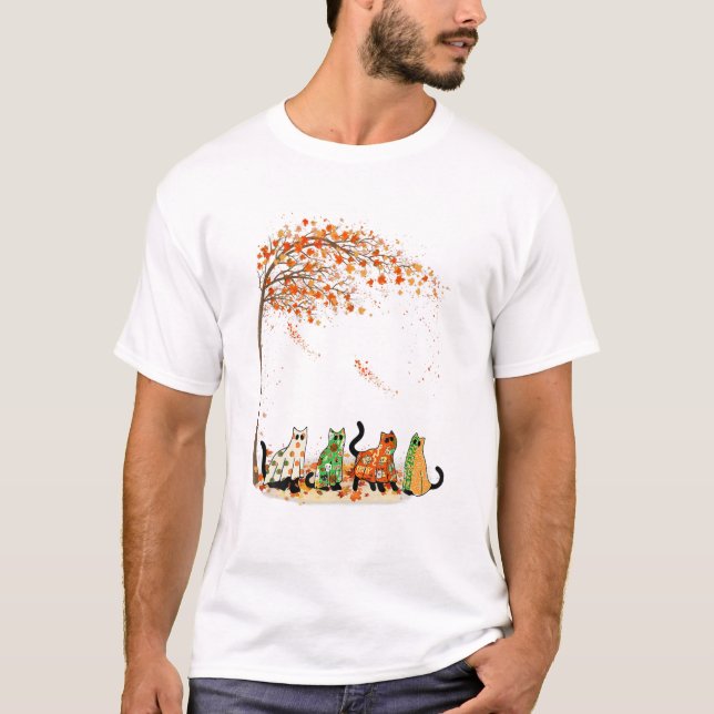 Cat Autumn Fall Shirt (Front)