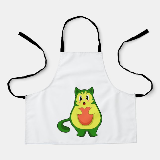 Cat Avocado Apron (Front)