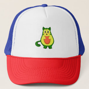 Cat Avocado Trucker Hat