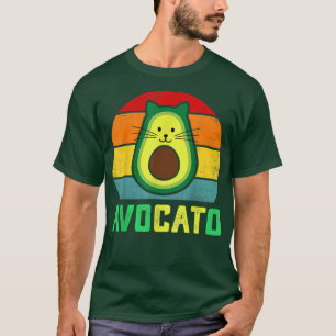 Cat Avocato Avocado Vegan Kitten Cat Lover  T-Shirt