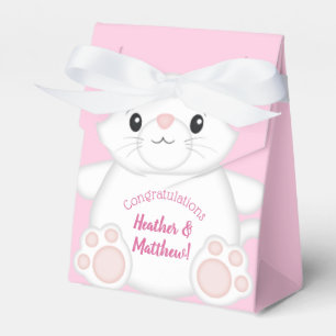 Cat Baby Shower Kitty Pink Favor Box