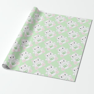 Cat Baby Shower Kitty Wrapping Paper