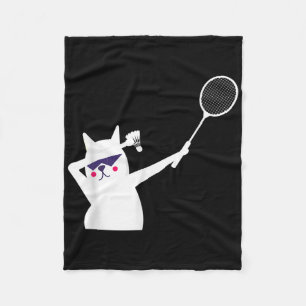 Cat Badminton Shuttle For Men Women Kids  Fleece Blanket
