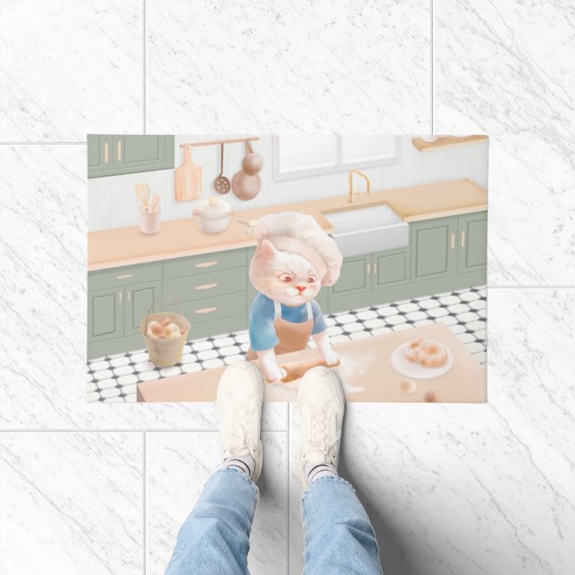 Cat Baker Baby – Cozy Morning Kneading Doormat (Indoor)