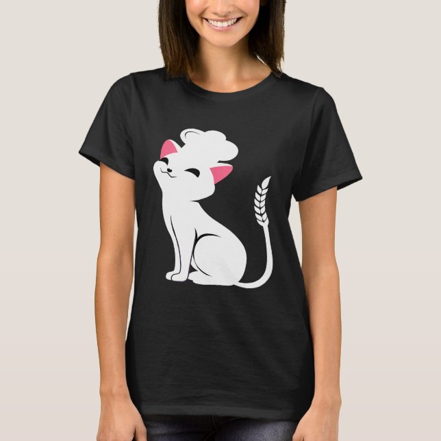Cat Bakery  Pastry Chef Cat T-Shirt (Front)