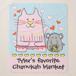 Cat Ballerina Sherpa Blanket/Medium Sherpa Blanket