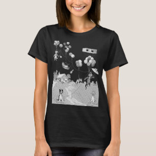 Cat Balloon Trip, Louis Wain T-Shirt