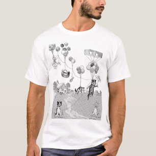 Cat Balloon Trip, Louis Wain T-Shirt