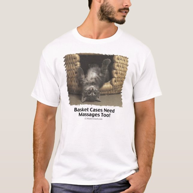 Cat Basket Massage T-Shirt (Front)