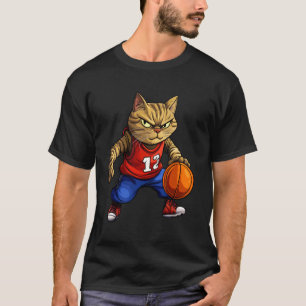 Cat Basketball T-Shirt