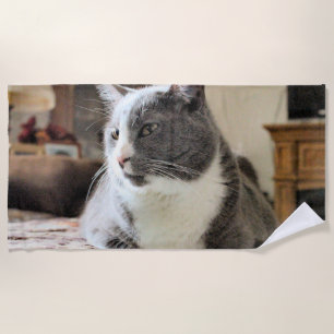 Cat Beach Towel