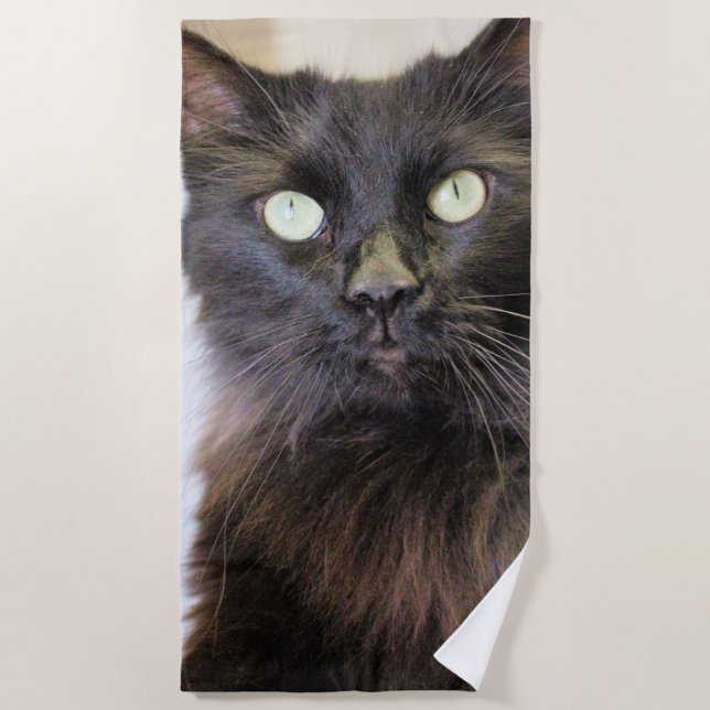 Cat  beach towel (Front)