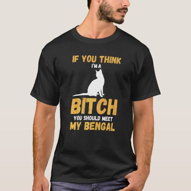 Cat Bengal  1 T-Shirt (Front)