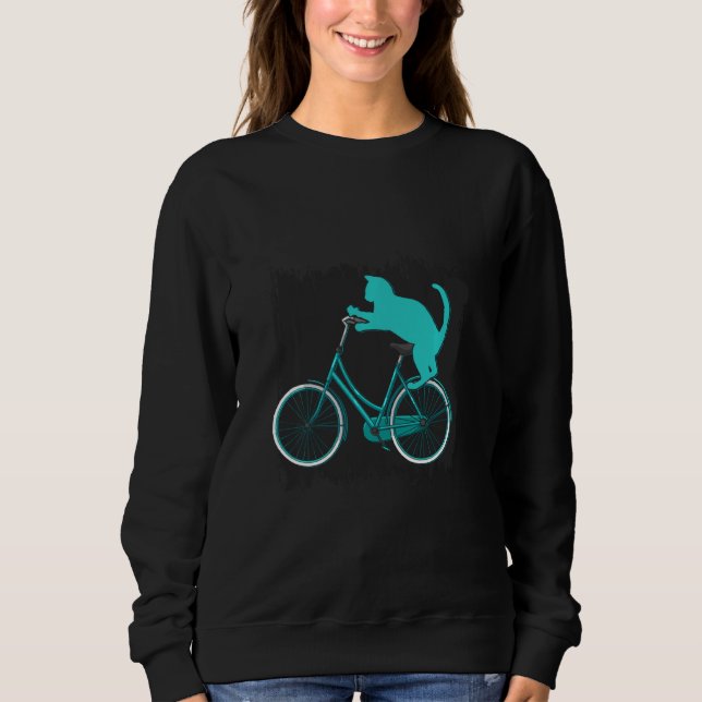 Cat Bicycle Sweatshirt (Front)
