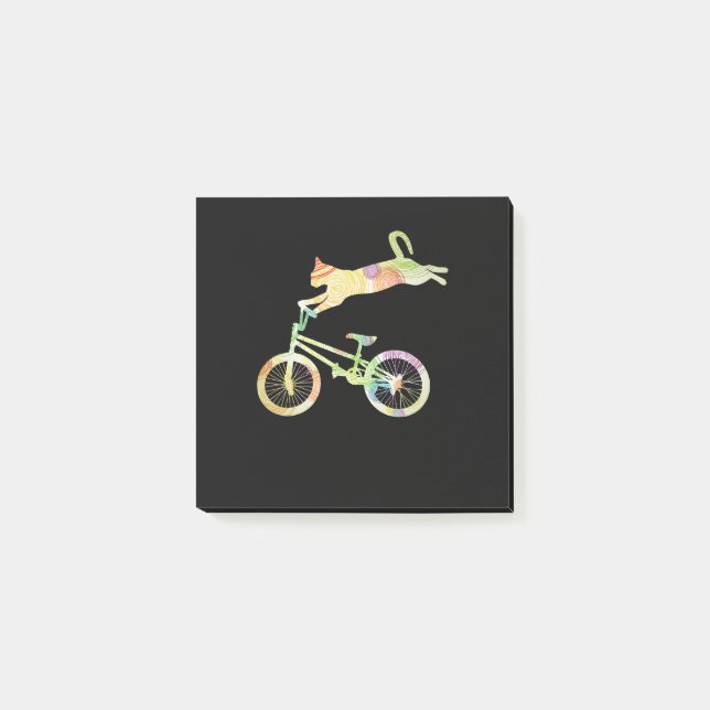 Cat Bike Cycling Bicycle  - Your Gift Collection Post-it Notes (Front)