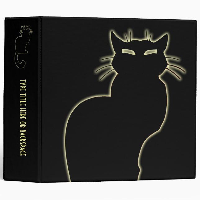 Cat Binder Cat Lover Photo Album Personalized Book (Front/Spine)