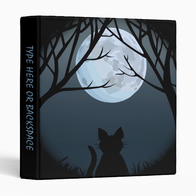 Cat Binder Fat Cat Lover Photo Album Personalized (Front/Spine)