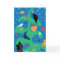 Cat Bird Christmas Tree Holiday Card