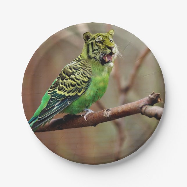 Cat-Bird Paper Plate (Front)