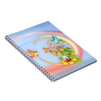 Cat & Birds Pixel Art Notebook